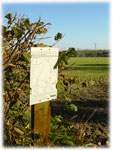 Signage for country paths through Norfolk