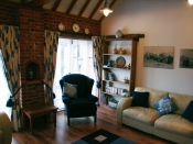 Lounge in Stable Cottage at Westbrooke Barns, holiday accommodation in central Norfolk